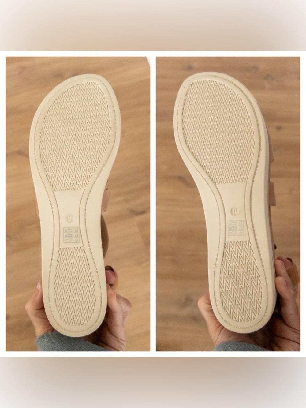 NWT NIB Eileen Fisher Boost Platform Zip Back Sandals Nubuck Latte Tan Size 8 - Picture 11 of 14
